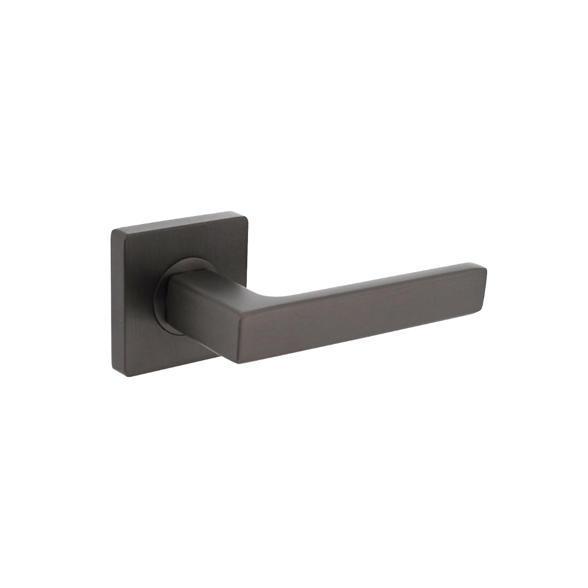 Intersteel Deurkruk Hera op vierkant rozet antraciet grijs