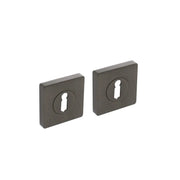Intersteel rozet met sleutelgat | Vierkant | Antraciet Grijs