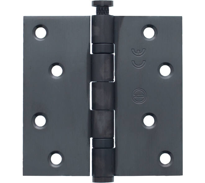 Intersteel Kogellagerscharnier 89 x 89 mm met rechte hoek PVD antraciet