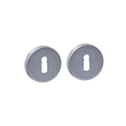 Intersteel Rozet Sleutelgat Rond Verdekt RVS Getrommeld