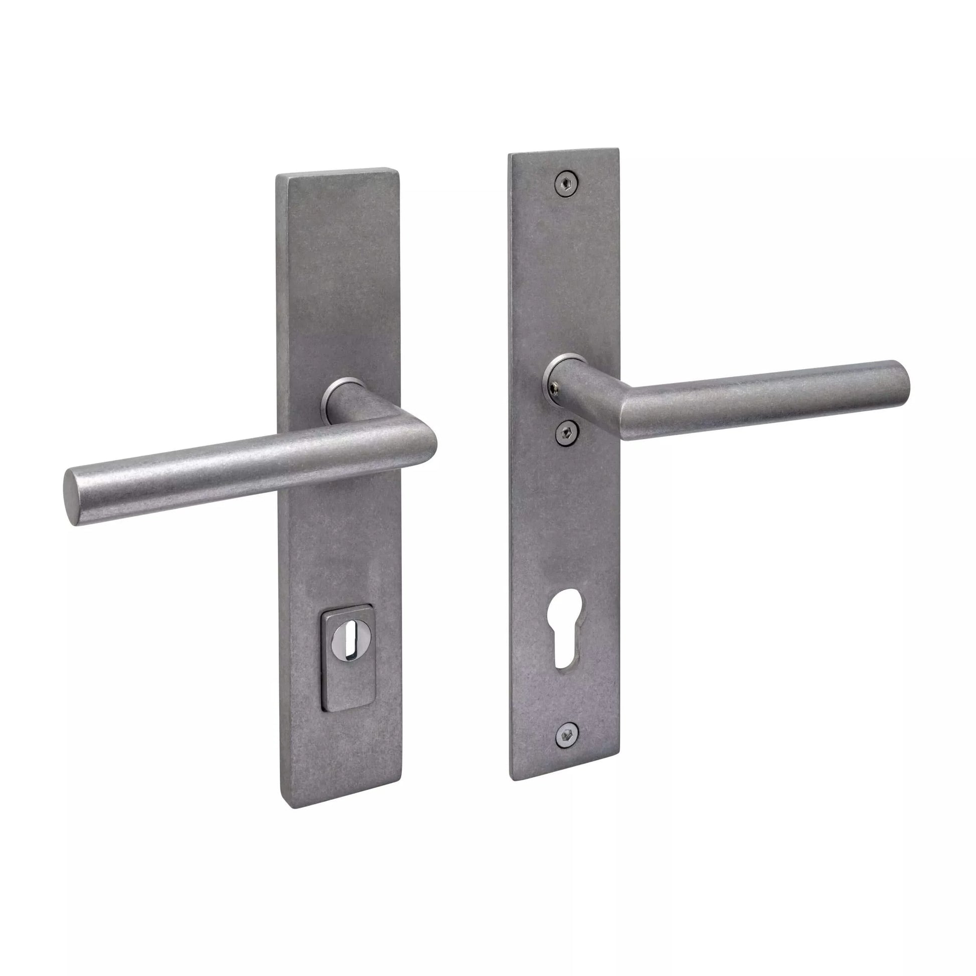 Intersteel SKG3 veiligheidsbeslag kruk/kruk Jura PC92 met kerntrekbeveiliging RVS Getrommeld