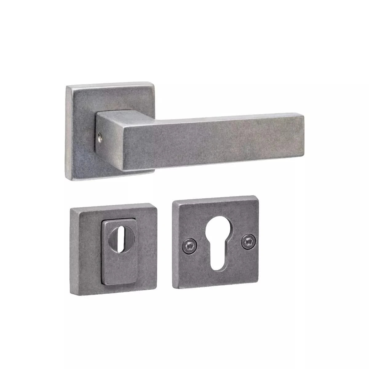 Set achterdeurbeslag Vierkant Deurkruk Amsterdam