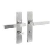 Intersteel Deurkruk Vierkant op Schild Toilet WC 63/8MM RVS