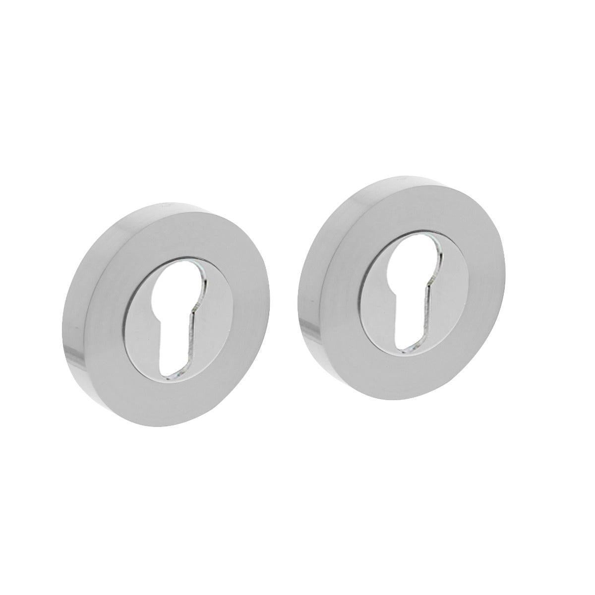 Intersteel cilinderrozetten verdekt ø53x10mm rvs vooraanzicht