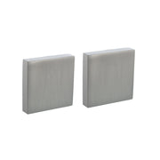 Intersteel afdekrozetten verdekt 52x52x10mm rvs vooraanzicht