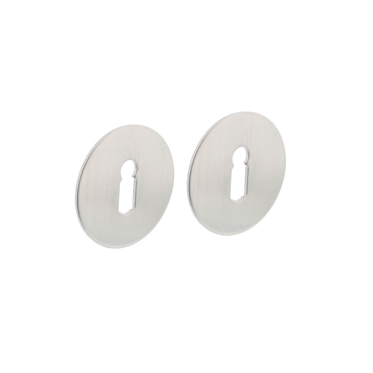 Intersteel zelfklevende sleutelgatrozet 55x2mm rvs geborsteld – vooraanzicht