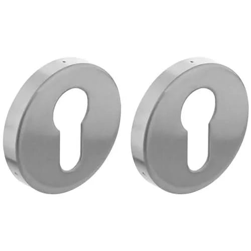 Intersteel | Rozet profielcilindergat | Rond | Verdekt | RVS Geborsteld