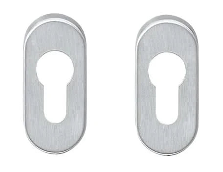 Intersteel | Rozet | PC 10mm | Ovaal | Verdekt | RVS Geborsteld