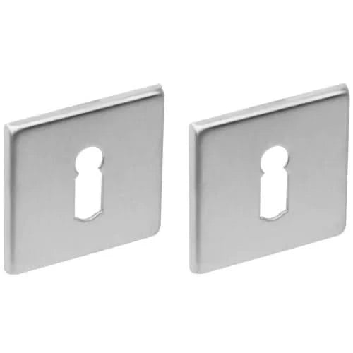 Intersteel | Rozet sleutelgat | Vierkant | Plat | RVS Geborsteld