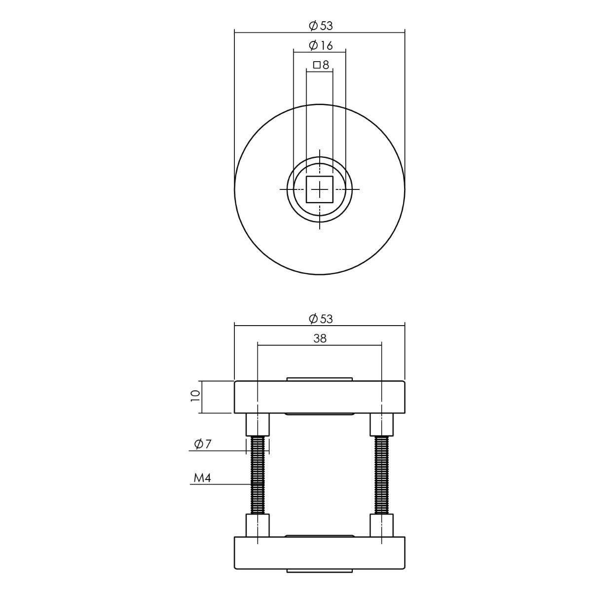Intersteel achterdeurbeslag rond SKG*** rvs detail