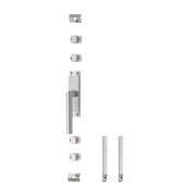 Intersteel | Kruk-espagnolet | Links Hoek 90° met stangenset 2x1245mm | RVS Geborsteld