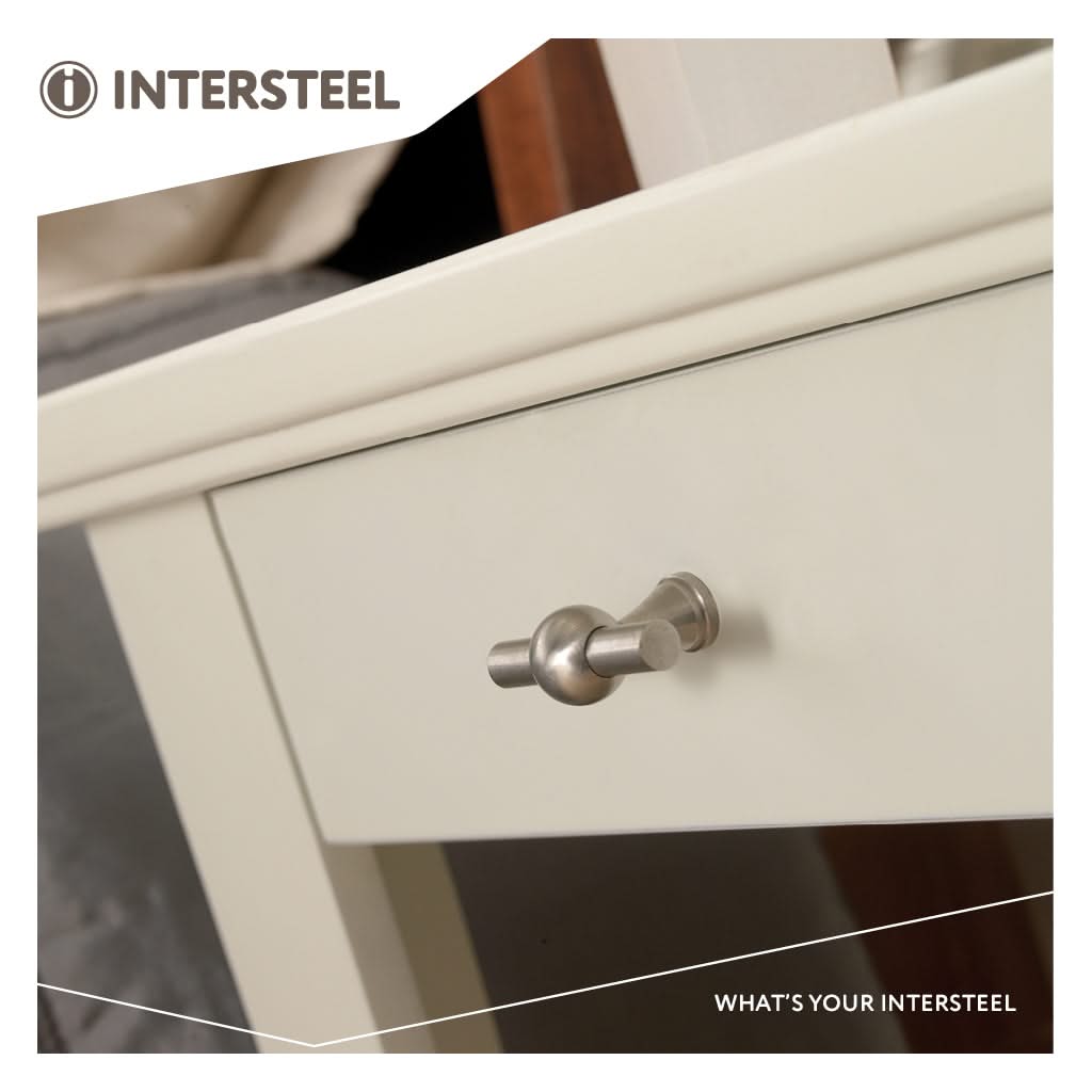 Intersteel Meubelknop rvs geborsteld T-vorm