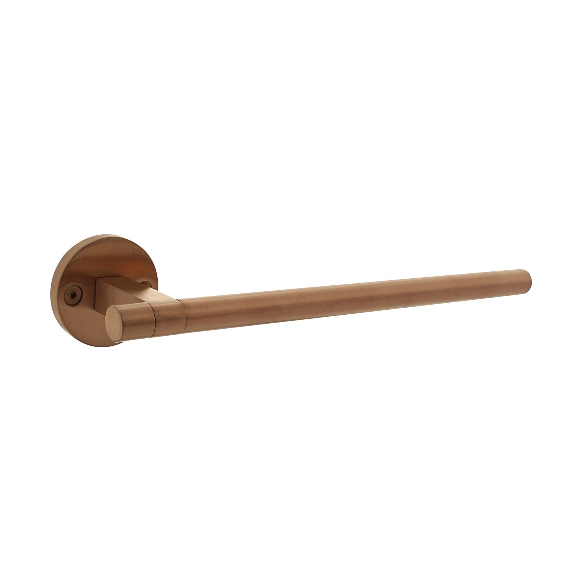 Intersteel Deurkruk Shiraat 250mm op rozet éénzijdig verdekt (Links) - Koper mat