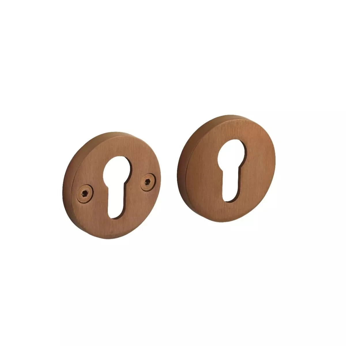 Cilinderrozetten Shiraat Verdekt ø55x8mm PVD Koper Mat