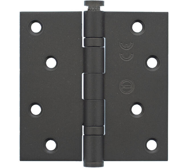 Intersteel Kogellagerscharnier 89 x 89 mm met rechte hoek donker brons
