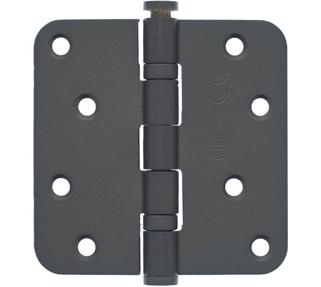 Intersteel Kogellagerscharnier 89 x 89 mm met ronde hoek donker brons