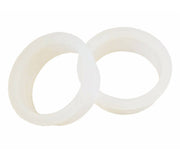 Intersteel halsring 23x1mm reductiemaat 20x18mm nylon wit vooraanzicht