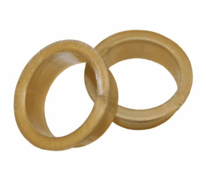 Intersteel Halsring 23x1mm reductiemaat 20x18mm nylon bruin