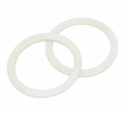 Intersteel Halsring Plat 22,5x1,3mm binnenmaat 18mm nylon wit