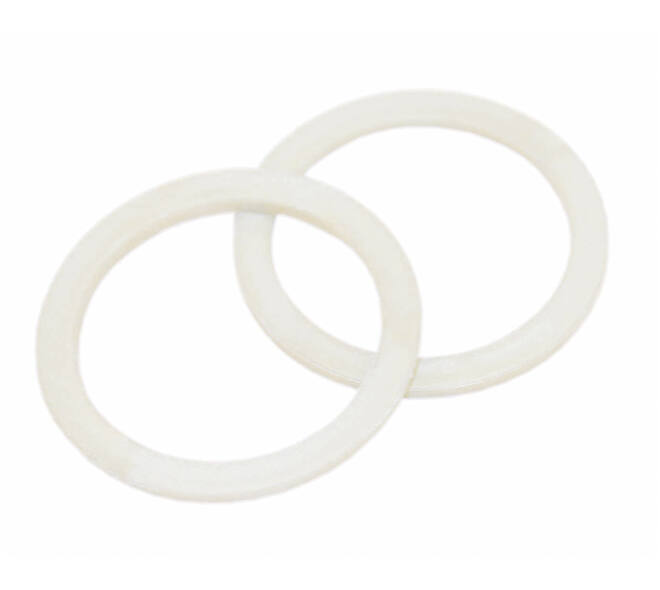 Intersteel Halsring Plat 22,5x1,3mm binnenmaat 18mm nylon wit