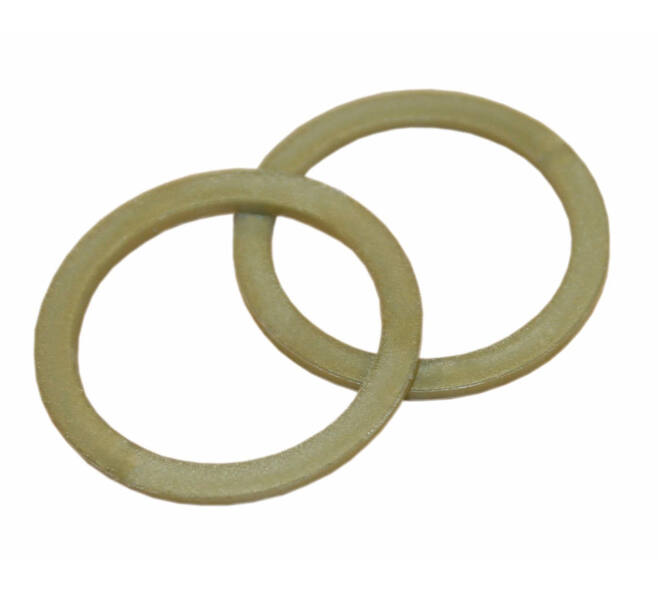 Intersteel Halsring Plat 22,5x1,3mm binnenmaat 18mm nylon bruin