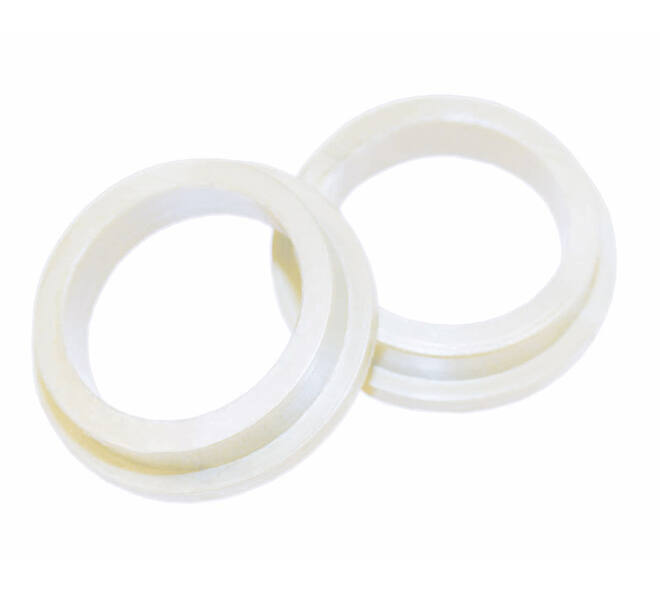 Intersteel Halsring 21x1mm reductiemaat 18x16mm nylon wit