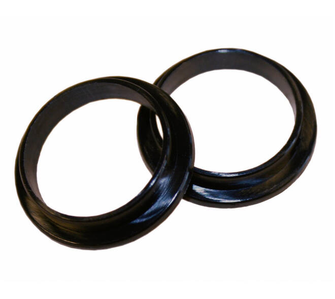 Intersteel Halsring 20x1mm reductiemaat 18x16mm nylon zwart