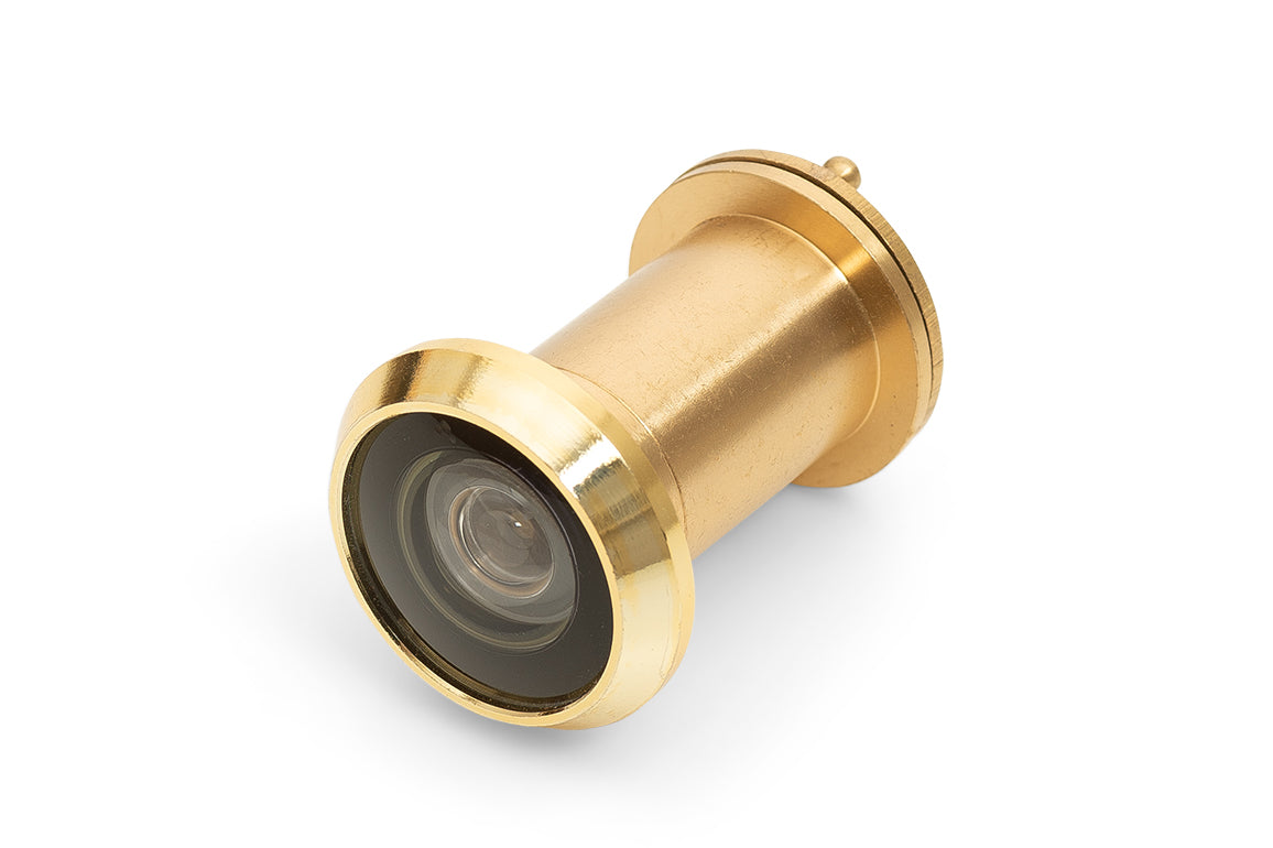 Dulimex deurspion Big Eye Ø22 mm gepolijst messing - vooraanzicht