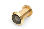 Dulimex deurspion Big Eye Ø22 mm gepolijst messing - vooraanzicht