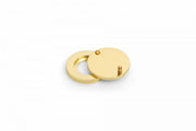 Dulimex afsluitplaatje luxe deurspion zamak messing finish