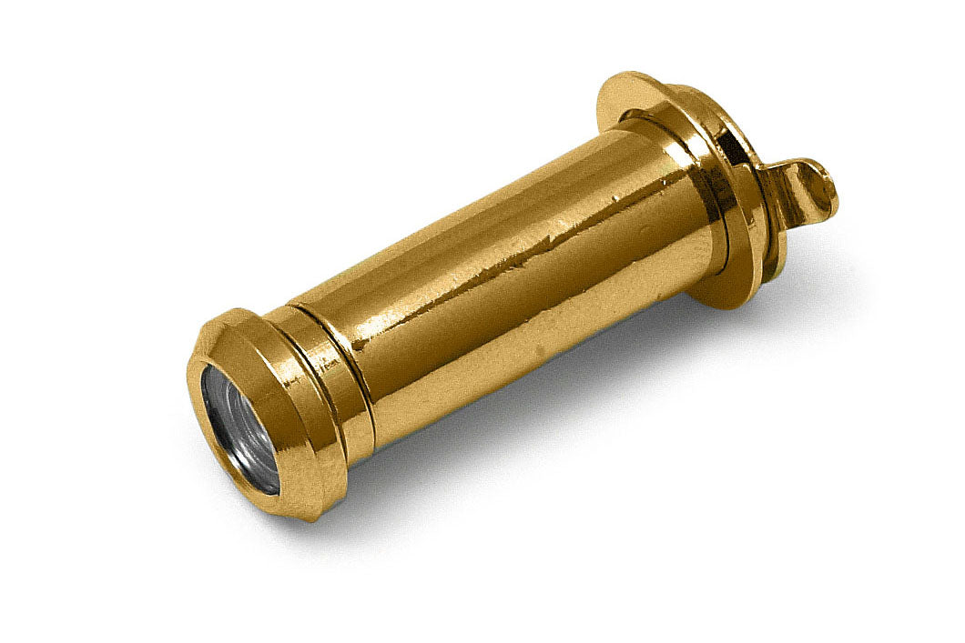 Dulimex deurspion 160 graden Ø12 mm deurdikte 31-56 mm gepolijst messing - vooraanzicht
