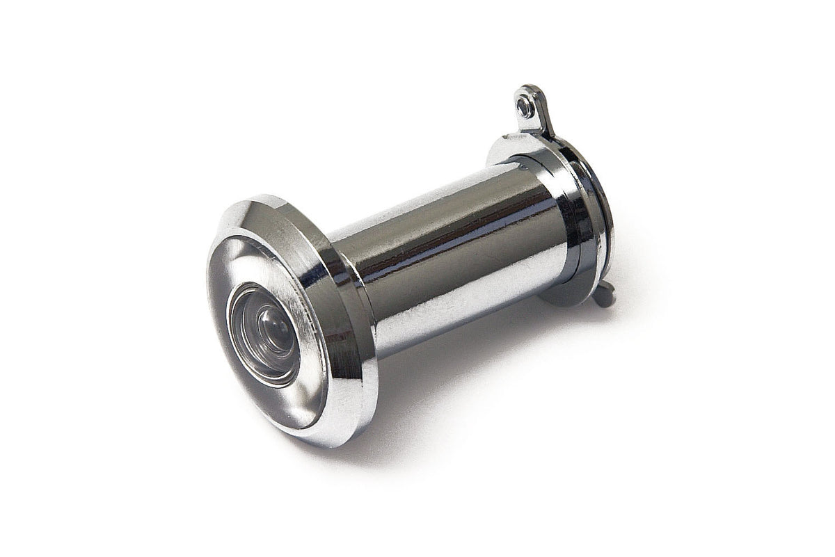 Dulimex deurspion 200 graden Ø16 mm deurdikte 36-60 mm verchroomd - vooraanzicht