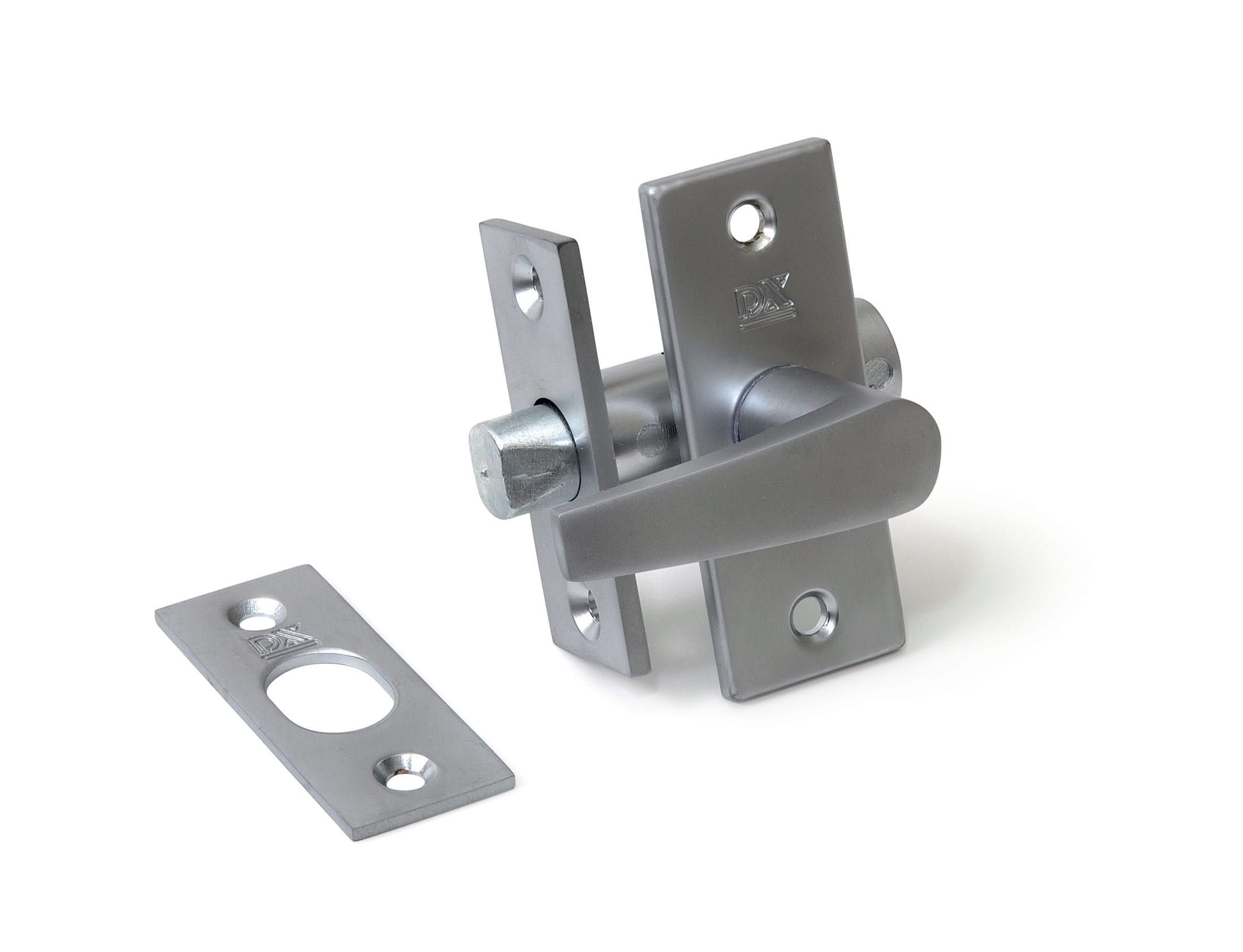 Dulimex | Insteekgrendel met sluitplaat lengte 45 mm | Zilvergrijs