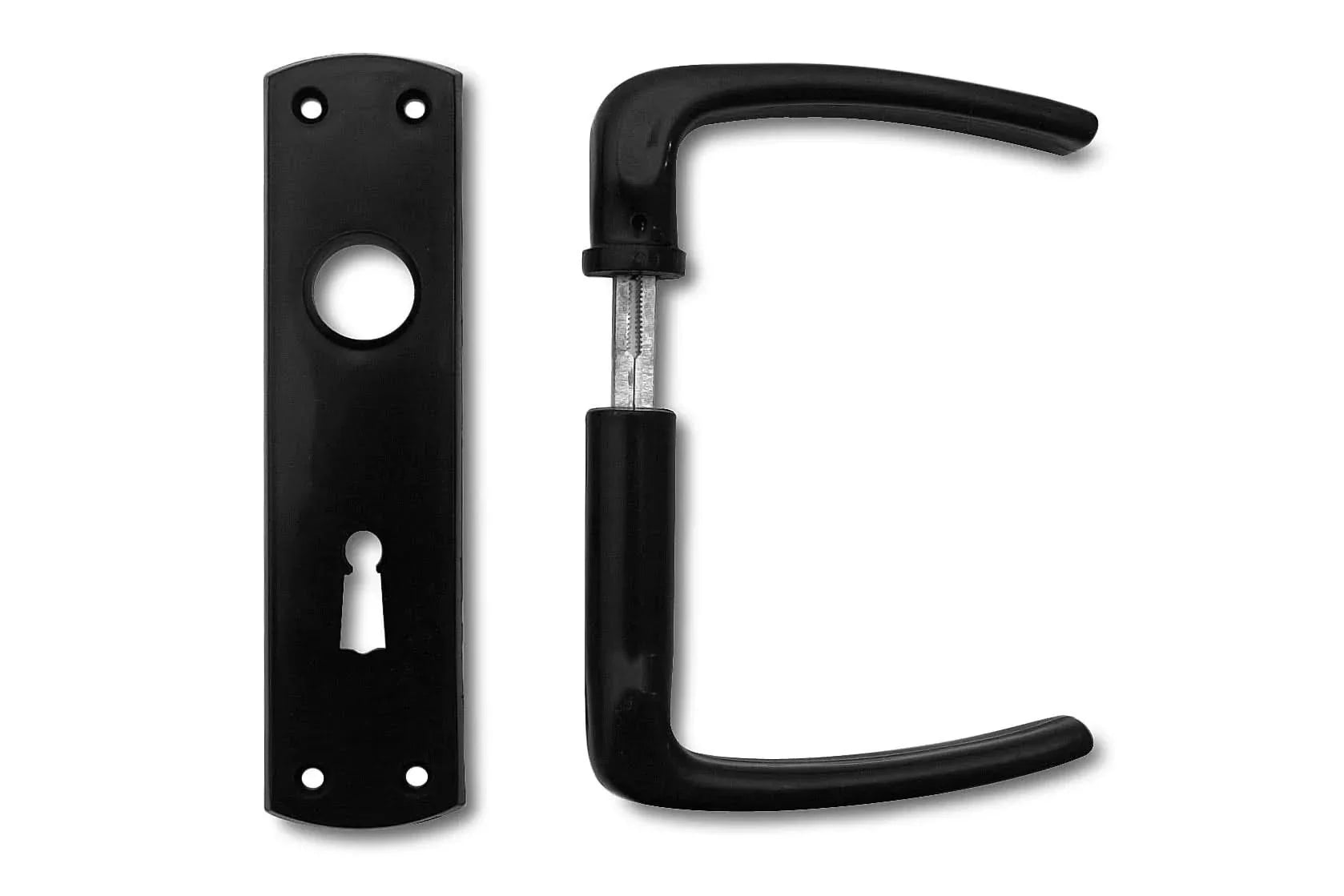 Dulimex DX poortslot UKS BB 55/65 technische tekening met doornmaat 60 mm en maatvoering