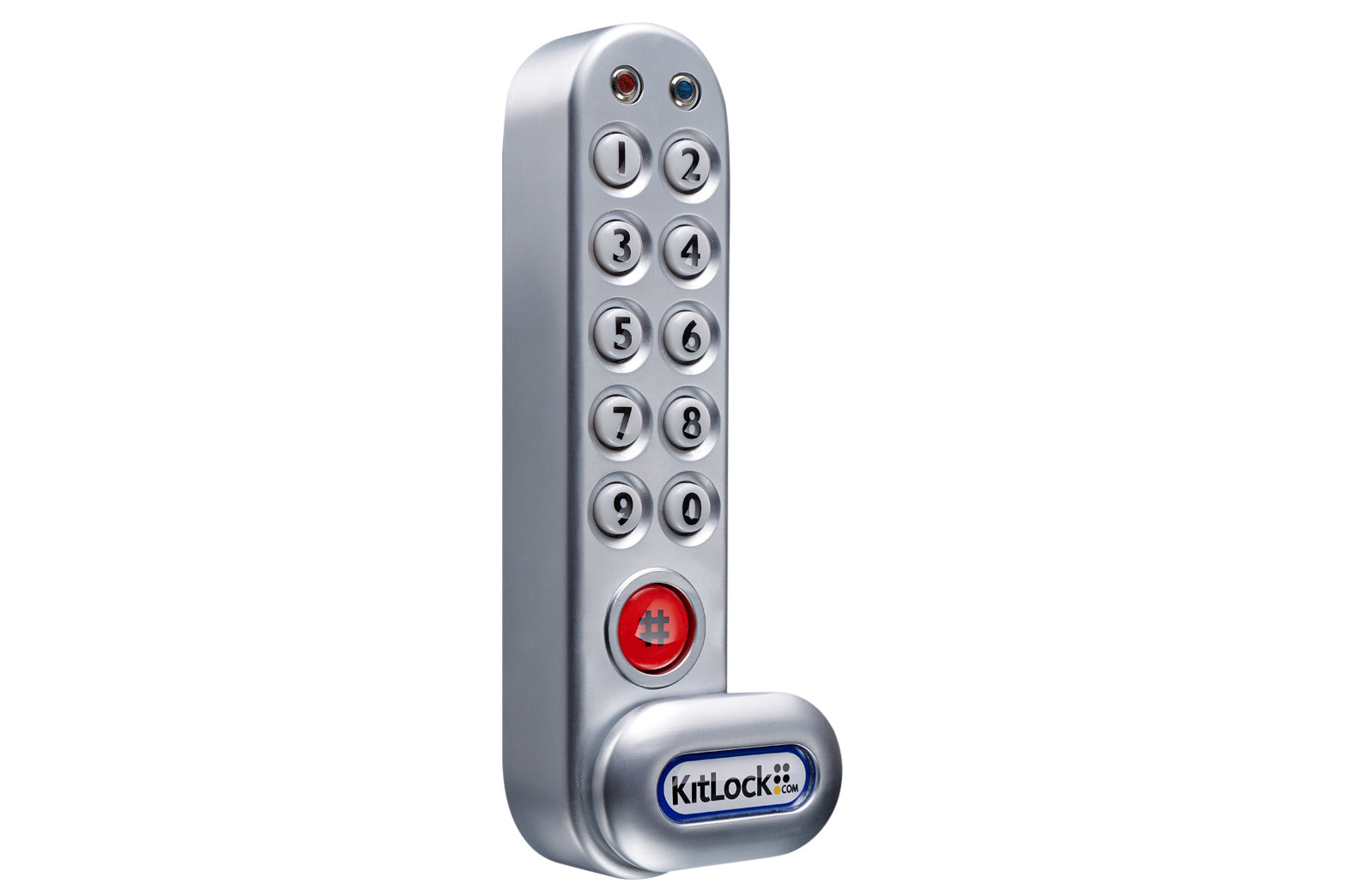 Dulimex EPS 1000 NetCode pincodeslot verticaal zilver – vooraanzicht