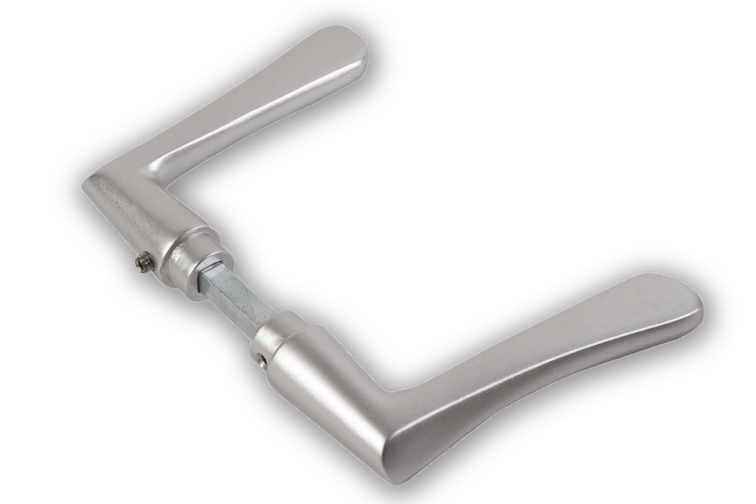 Dulimex deurkrukset type 336 vlindermodel aluminium F1 vooraanzicht