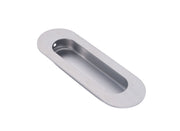DX schuifdeurkom ovaal 120x40mm RVS geborsteld - Dulimex