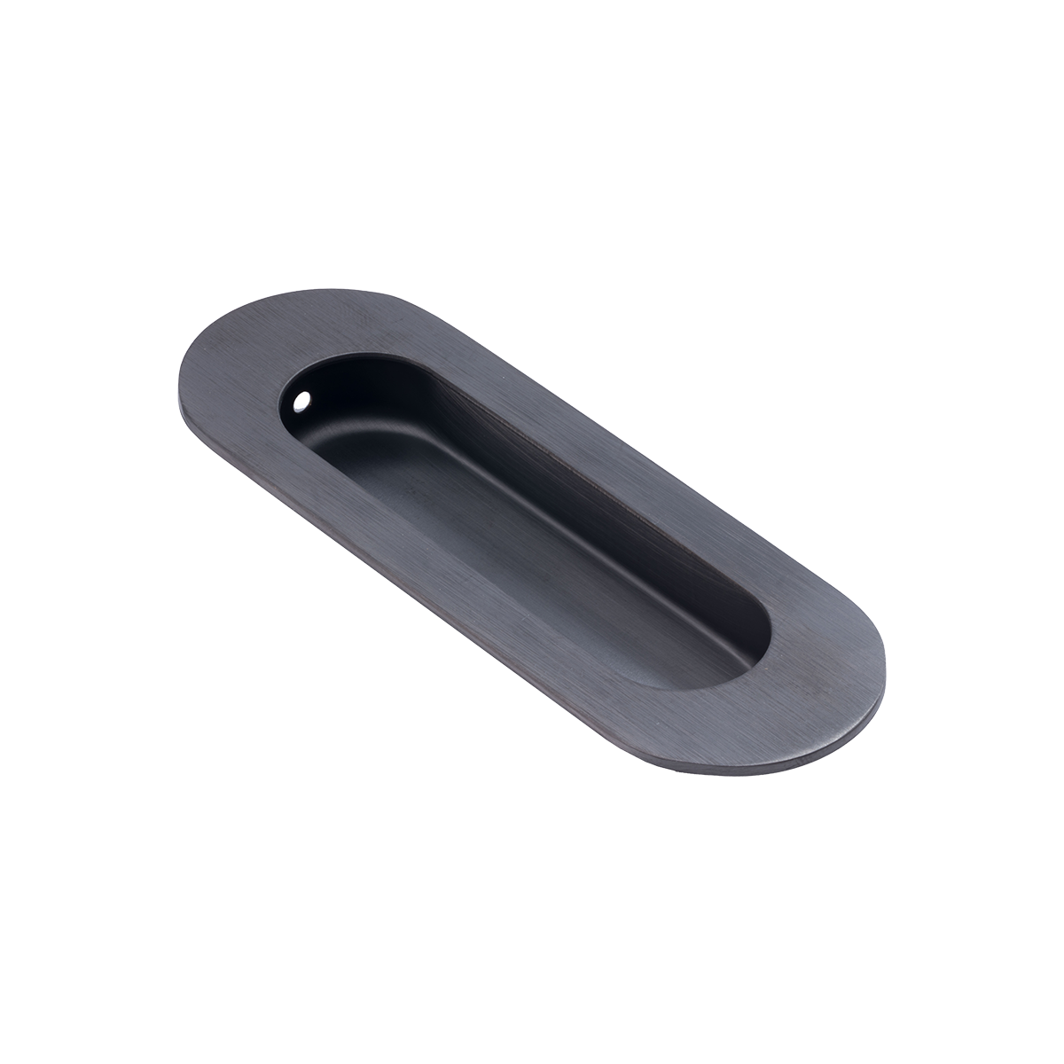 DX schuifdeurkom ovaal 120x40mm PVD gun metal - Dulimex