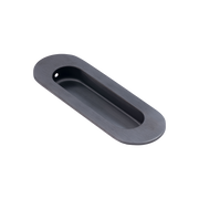 DX schuifdeurkom ovaal 120x40mm PVD gun metal - Dulimex