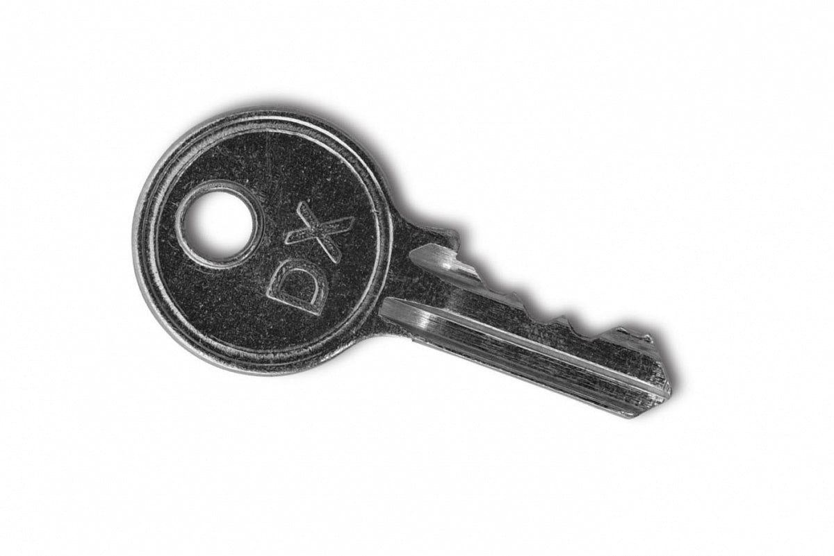 Dulimex geslepen sleutel voor discusslot HSD 702, Ø 70 mm – vooraanzicht