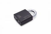 Dulimex DX PRO-line hangslot 50 mm SKG* met open beugel in zwart, vooraanzicht