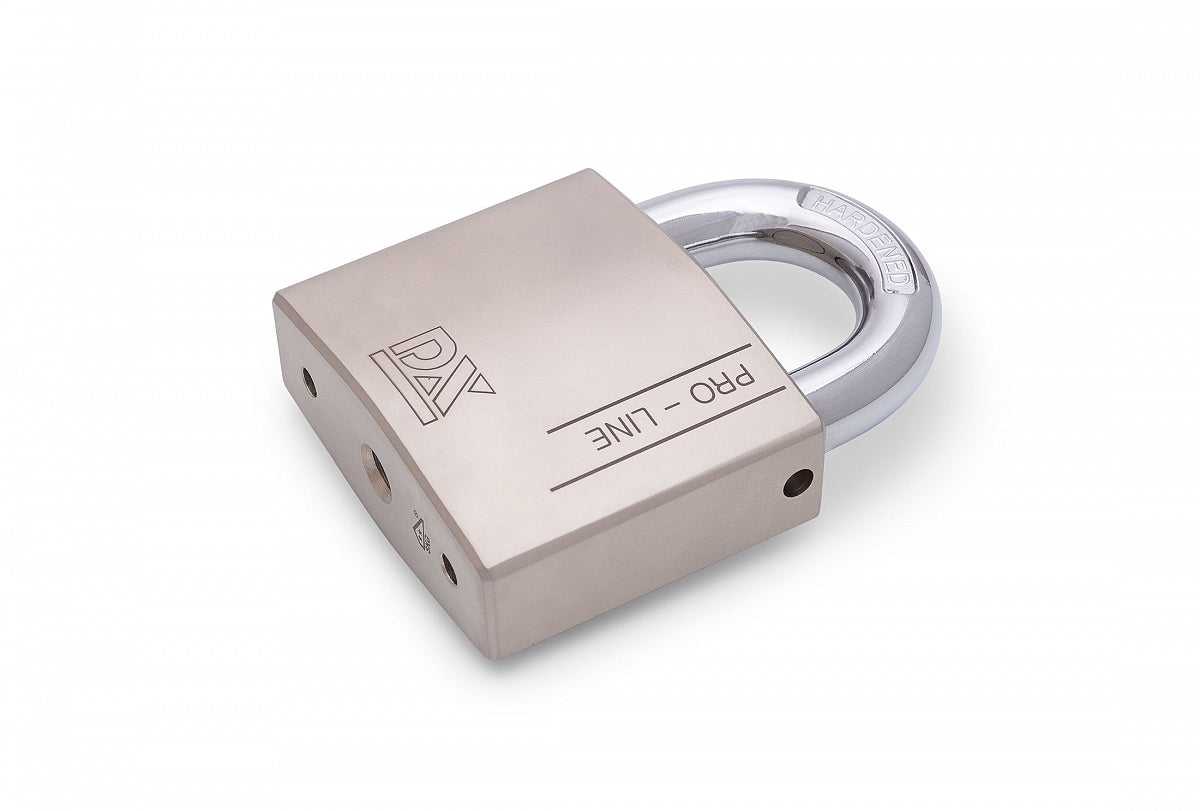 Dulimex hangslot DX PRO-line SKG** 70 mm open beugel zilver vooraanzicht