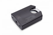 Dulimex DX PRO-line hangslot 70 mm SKG** met gesloten beugel in zwart, vooraanzicht