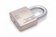 Dulimex DX PRO-line hangslot 70 mm met uitneembare beugel in zilver, vooraanzicht