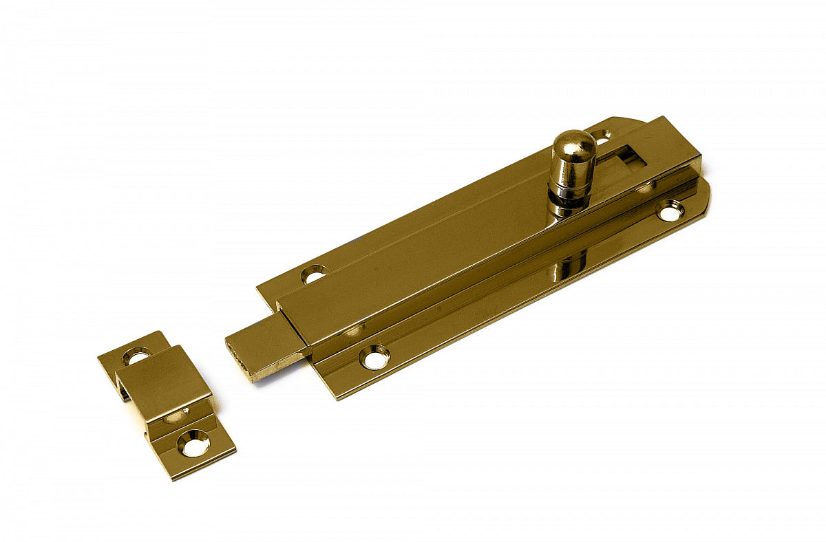Dulimex vlakke profielschuif 35x100 mm messing gepolijst, vooraanzicht