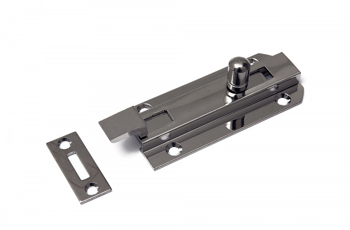 Dulimex profielschuif met bocht 35x80 mm messing vernikkeld, vooraanzicht