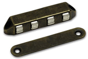Dulimex DX magneetsnapper Super Polair type 5233 verbronsd vooraanzicht met sluitplaat