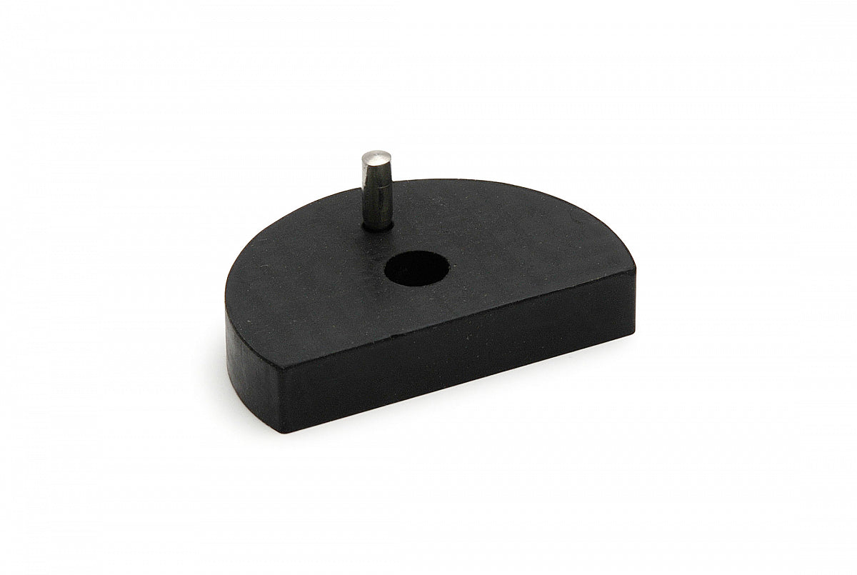 Dulimex rubber onderlegger 10 x 55 mm antraciet vooraanzicht