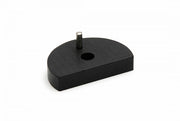 Dulimex rubber onderlegger 10 x 55 mm antraciet vooraanzicht