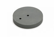 Dulimex rubber onderlegger 12 x 85 mm antraciet voor deurstopper vloermodel, vooraanzicht